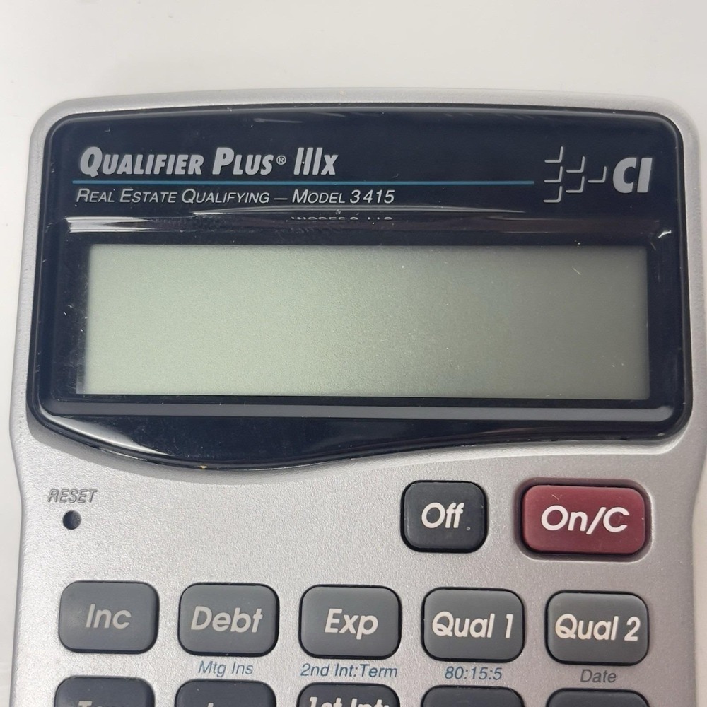 Qualifier Plus IIIx 3415 Residential  Real Estate Financial Calculator & Cover - Picture 8 of 9